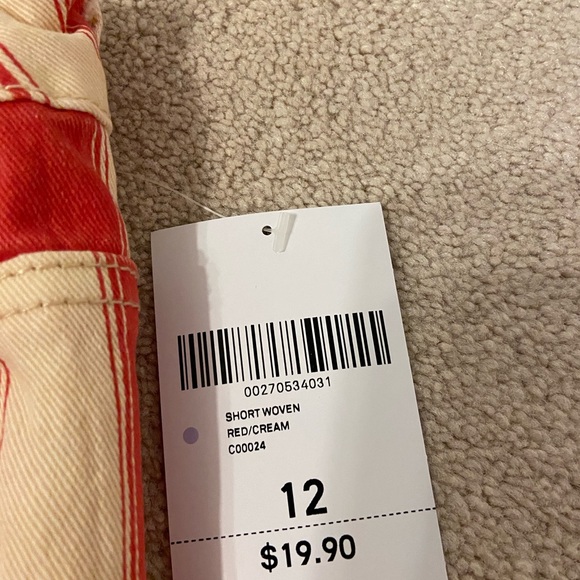 Forever 21 striped denim shorts - Picture 3 of 3